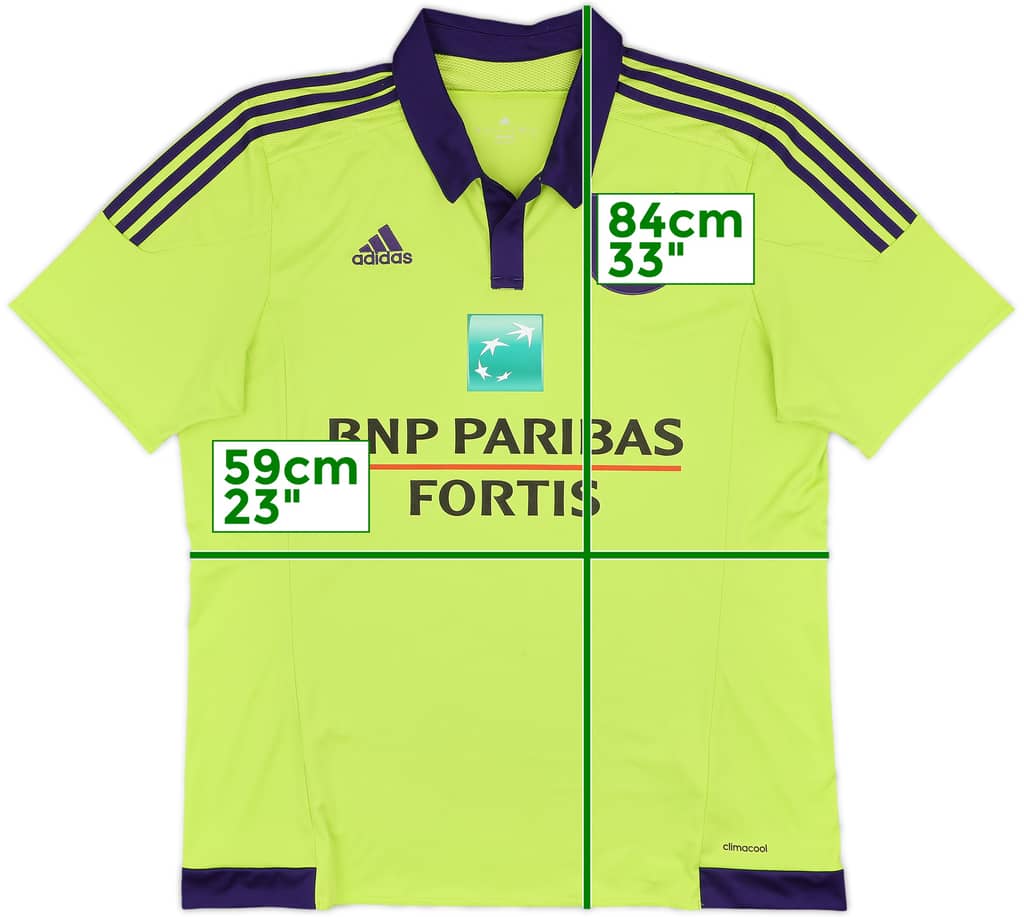 2015-16 Anderlecht Away Shirt - 7/10 - (XL)