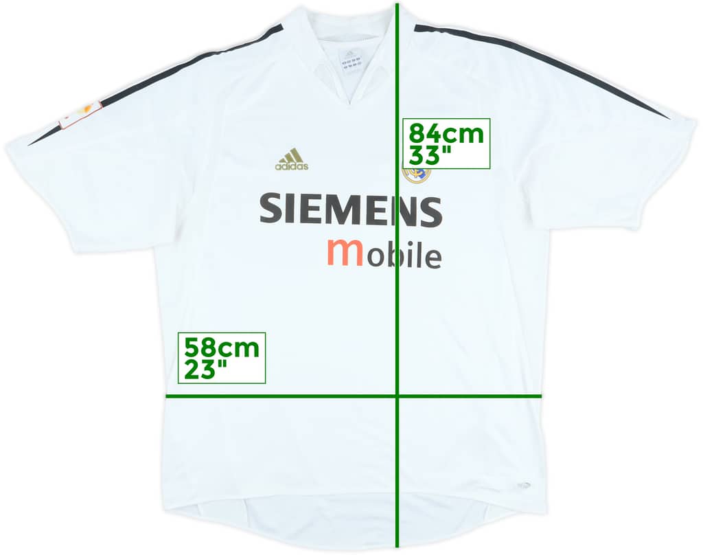 2004-05 Real Madrid Home Shirt - 5/10 - (XL)