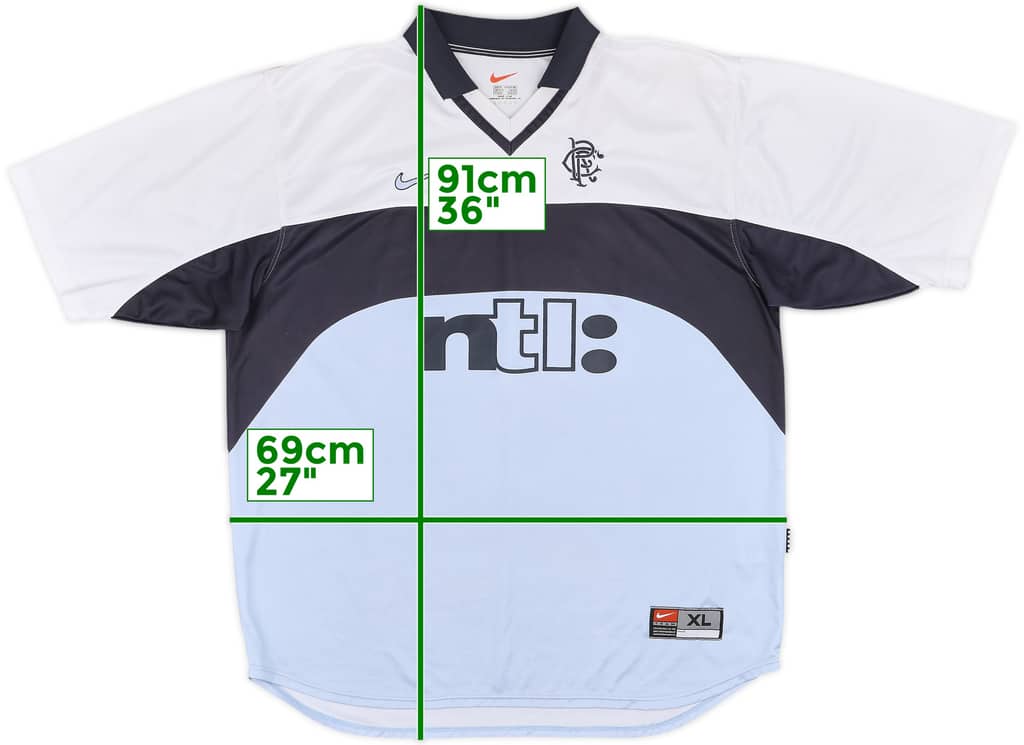 1999-00 Rangers Away Shirt - 7/10 - (XL)