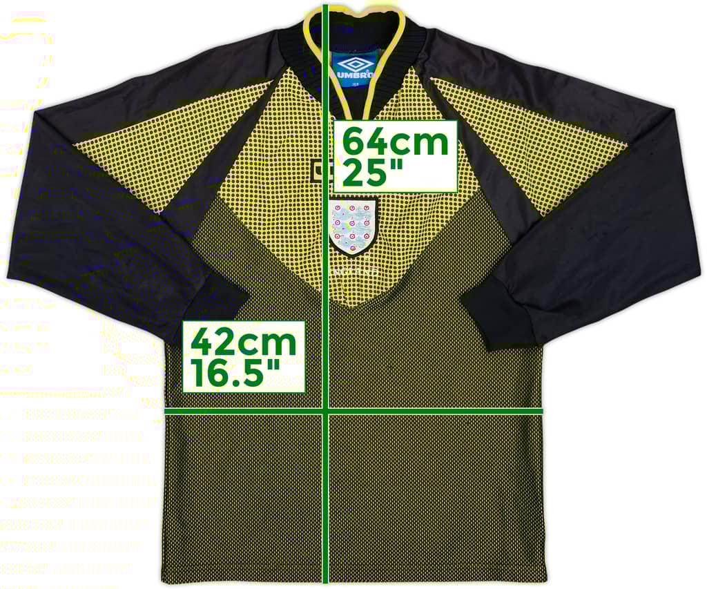 1998-99 England GK Shirt - 9/10 - (L.Boys)