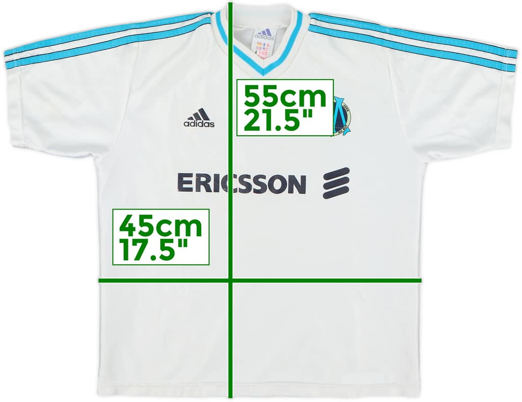 1998-99 Olympique Marseille Home Shirt - 5/10 - (M.Boys)