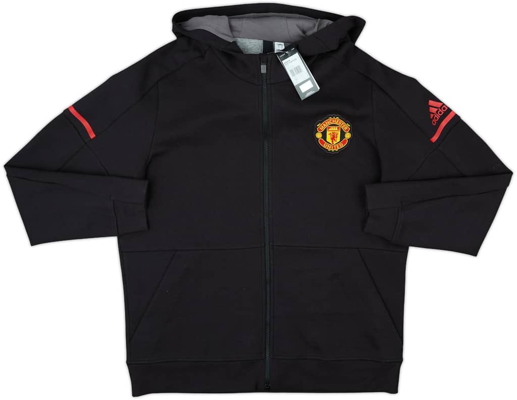 2017-18 Manchester United adidas Anthem Hooded Track Jacket (XL)