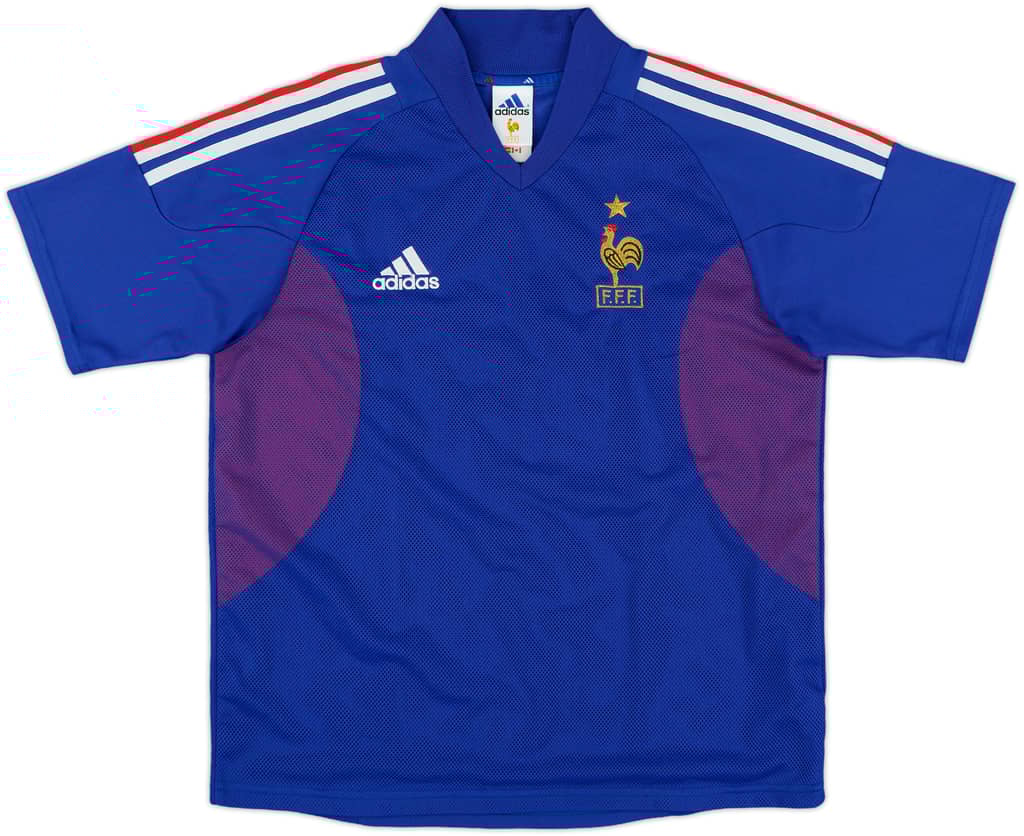 2002-04 France Home Shirt - 9/10 - (L.Boys)