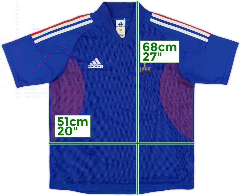 2002-04 France Home Shirt - 9/10 - (L.Boys)