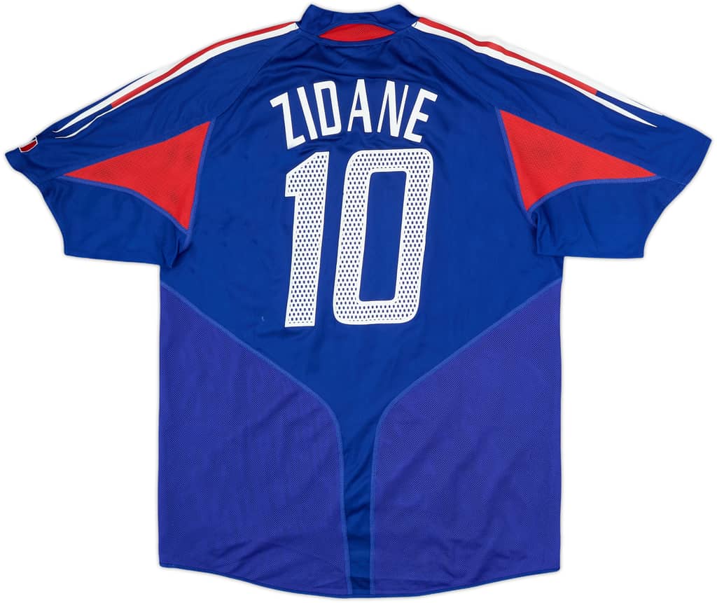 2004-06 France Home Shirt Zidane #10 - 7/10 - (L)