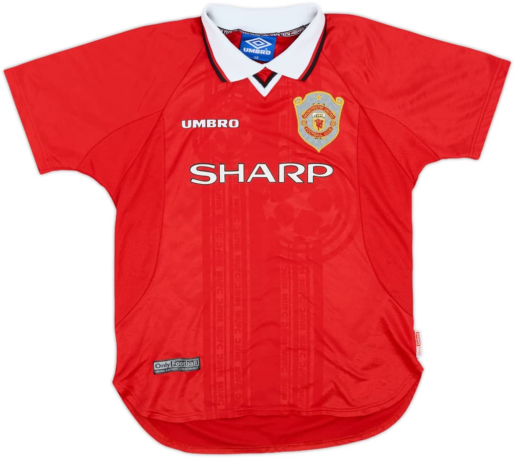 1997-00 Manchester United CL Shirt - 8/10 - (M.Boys)