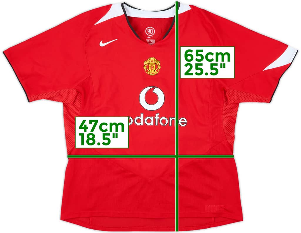 Camiseta de local del Manchester United 2004-06 - 10/10 - (Mujeres XL)