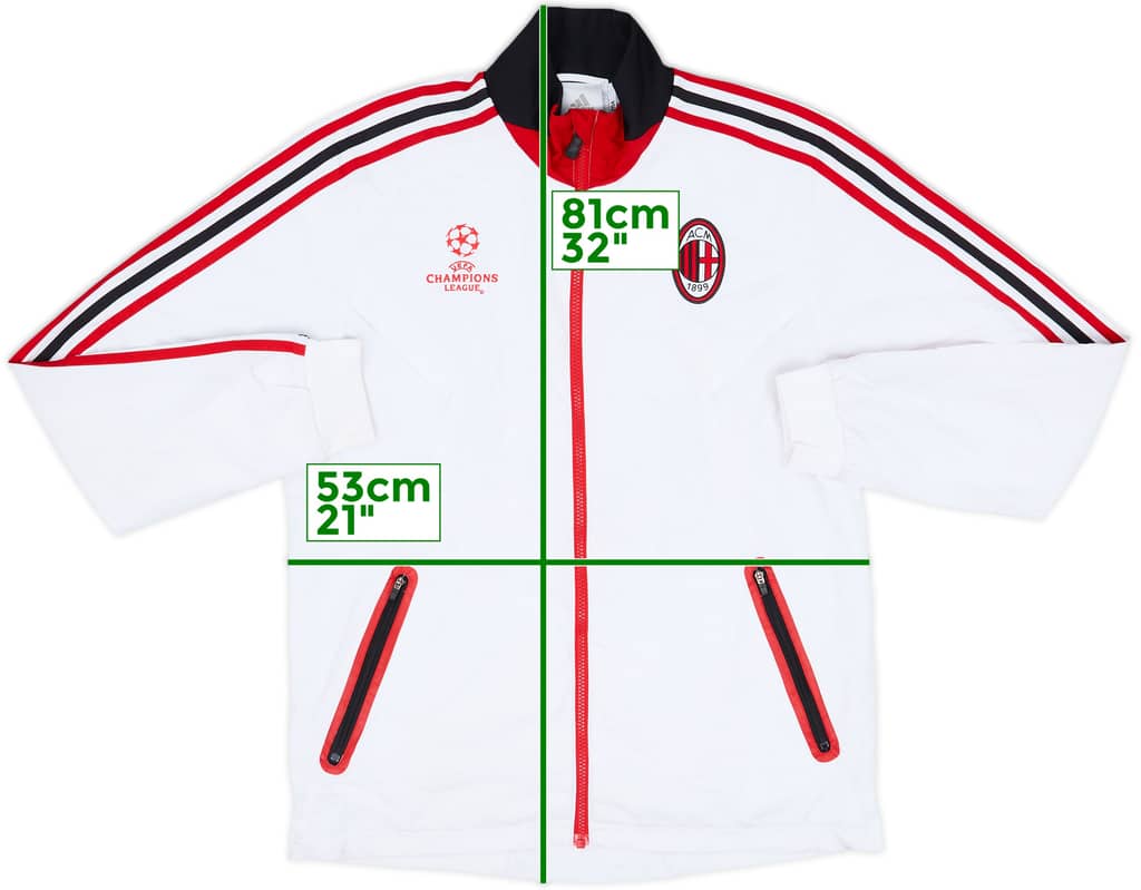 2010-11 AC Milan adidas CL Track Jacket - 6/10 - (M/L)