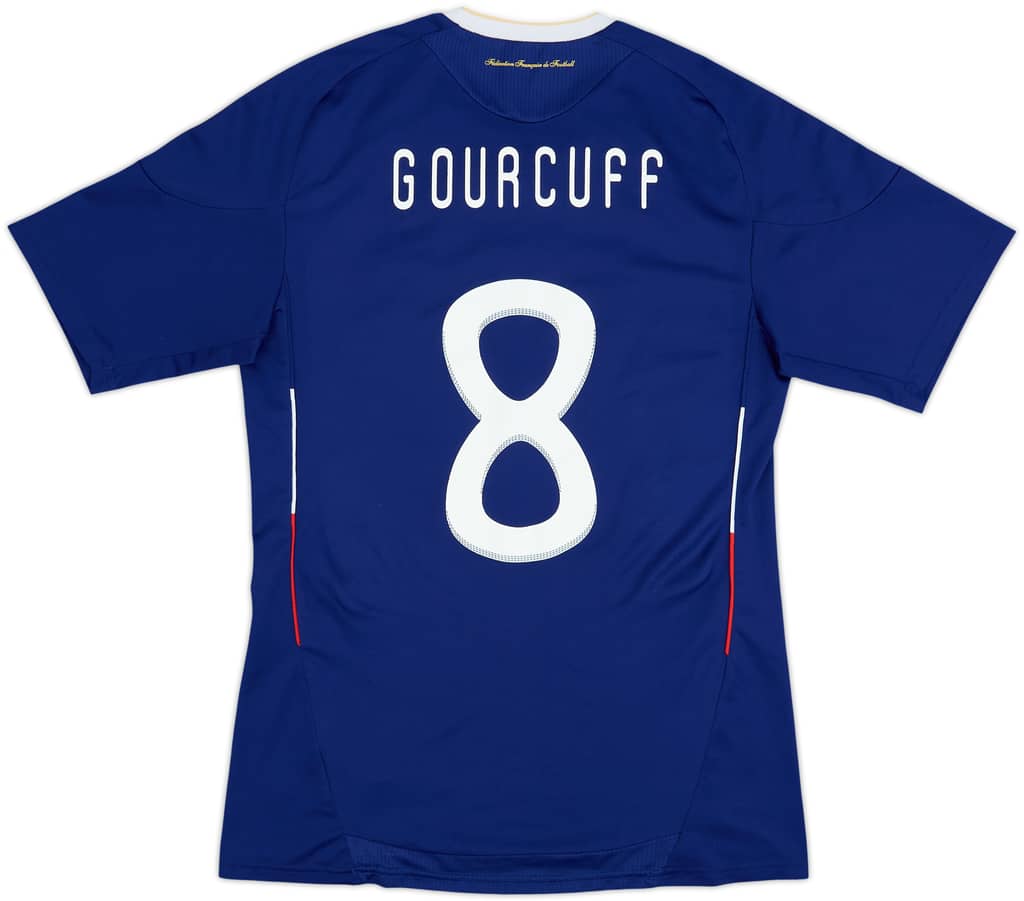 2009-10 France Home Shirt Gourcuff #8 - 9/10 - (M)
