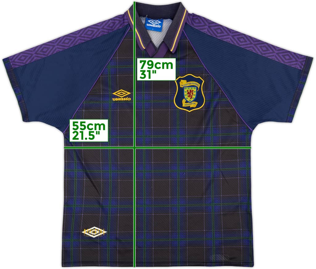 1994-96 Scotland Home Shirt - 8/10 - (S)
