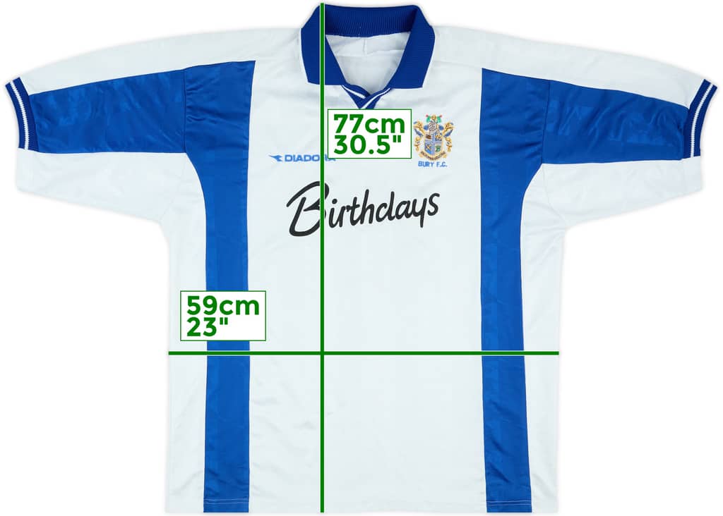 1999-01 Bury Home Shirt - 8/10 - (XXL)