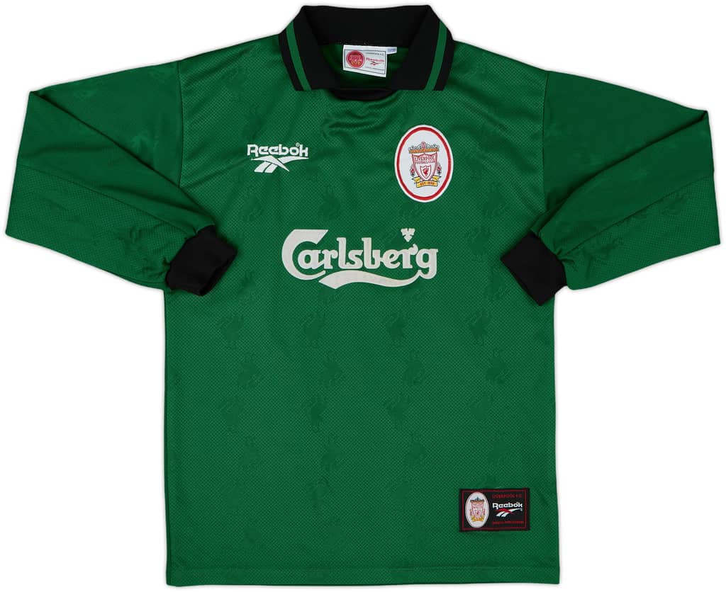 1996-97 Liverpool GK Shirt - 8/10 - (L.Boys)