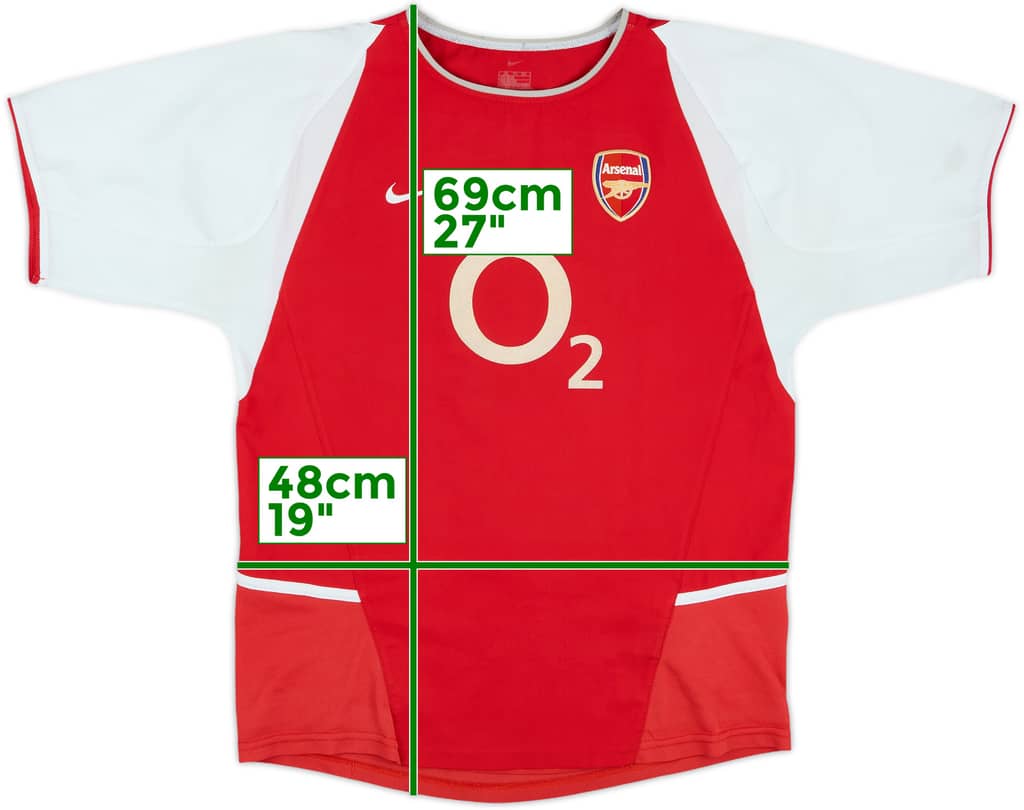 2002-04 Arsenal Home Shirt - 5/10 - (XL.Boys)