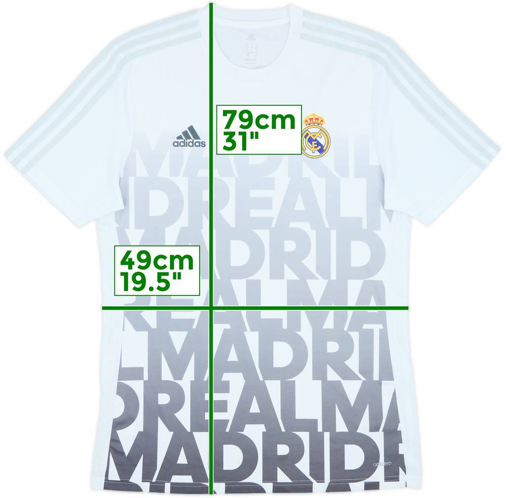 2016-17 Real Madrid adizero Training Shirt - 8/10 - (L)