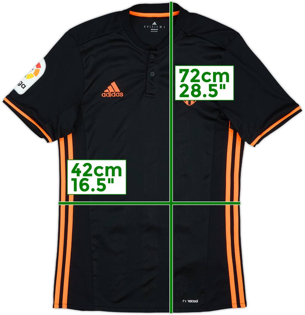 2016-17 Valencia Away Shirt - 7/10 - (S)