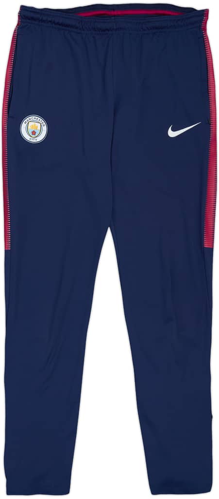 2017-18 Manchester City Nike Track Pants/Bottoms - 4/10 - (M)