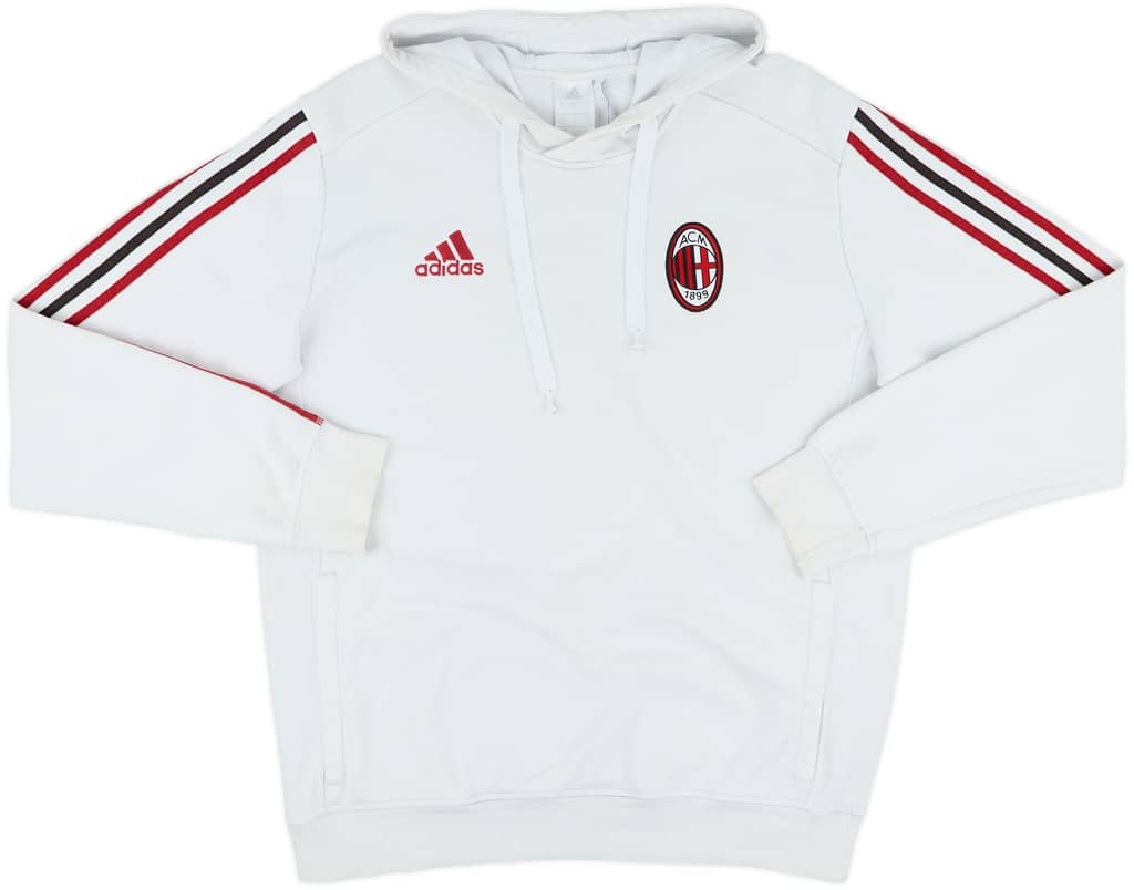 2017-18 AC Milan adidas Hooded Sweat Top - 7/10 - (L)