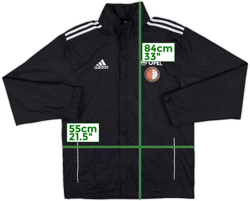 2014-15 Feyenoord adidas Hooded Rain Jacket - 8/10 - (M)