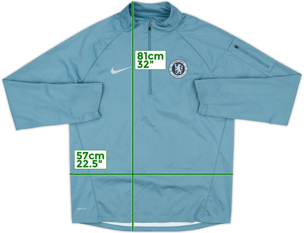 2018-19 Chelsea Nike 1/4 Zip Drill Top - 7/10 - (L)