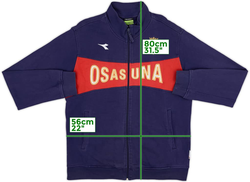2008-09 Osasuna Diadora Track Jacket - 8/10 - (L)