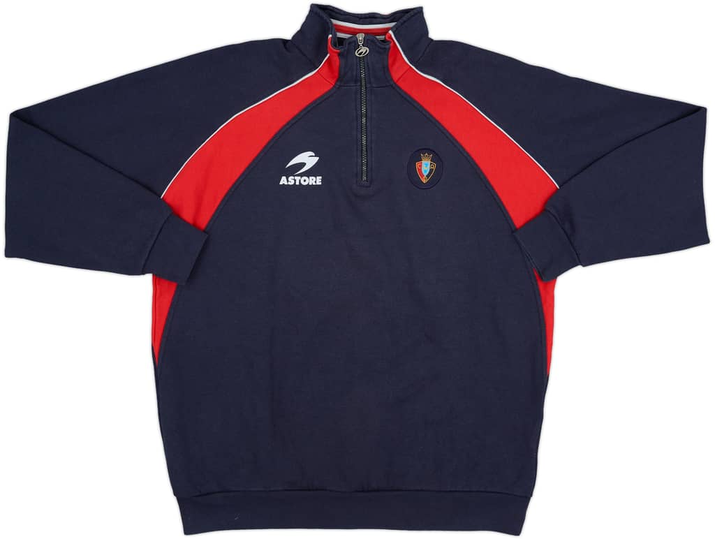 2000-01 Osasuna Astore 1/4 Zip Drill Top - 8/10 - (XL)