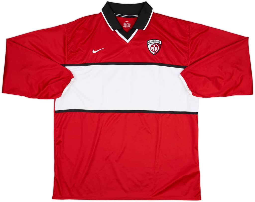 2001-02 Kaiserslautern Player Issue Home L/S Shirt - 9/10 - (XL)