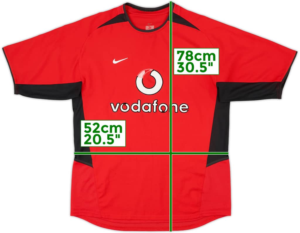 2002-04 Manchester United Home Shirt - 4/10 - (M)