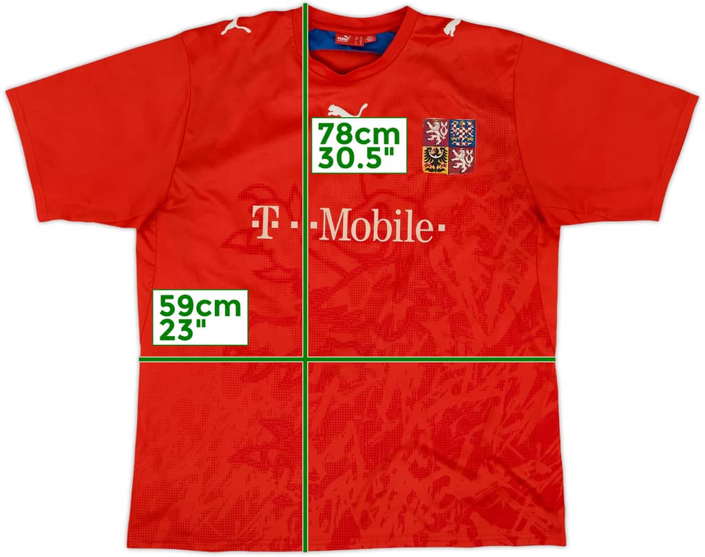 2006-08 Czech Republic Basic Home Shirt - 6/10 - (XL)
