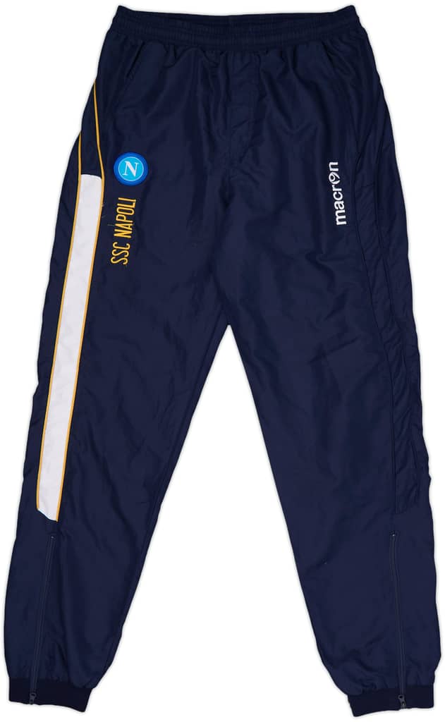 2011-12 Napoli Macron Track Pants/Bottoms - 8/10 - (S)