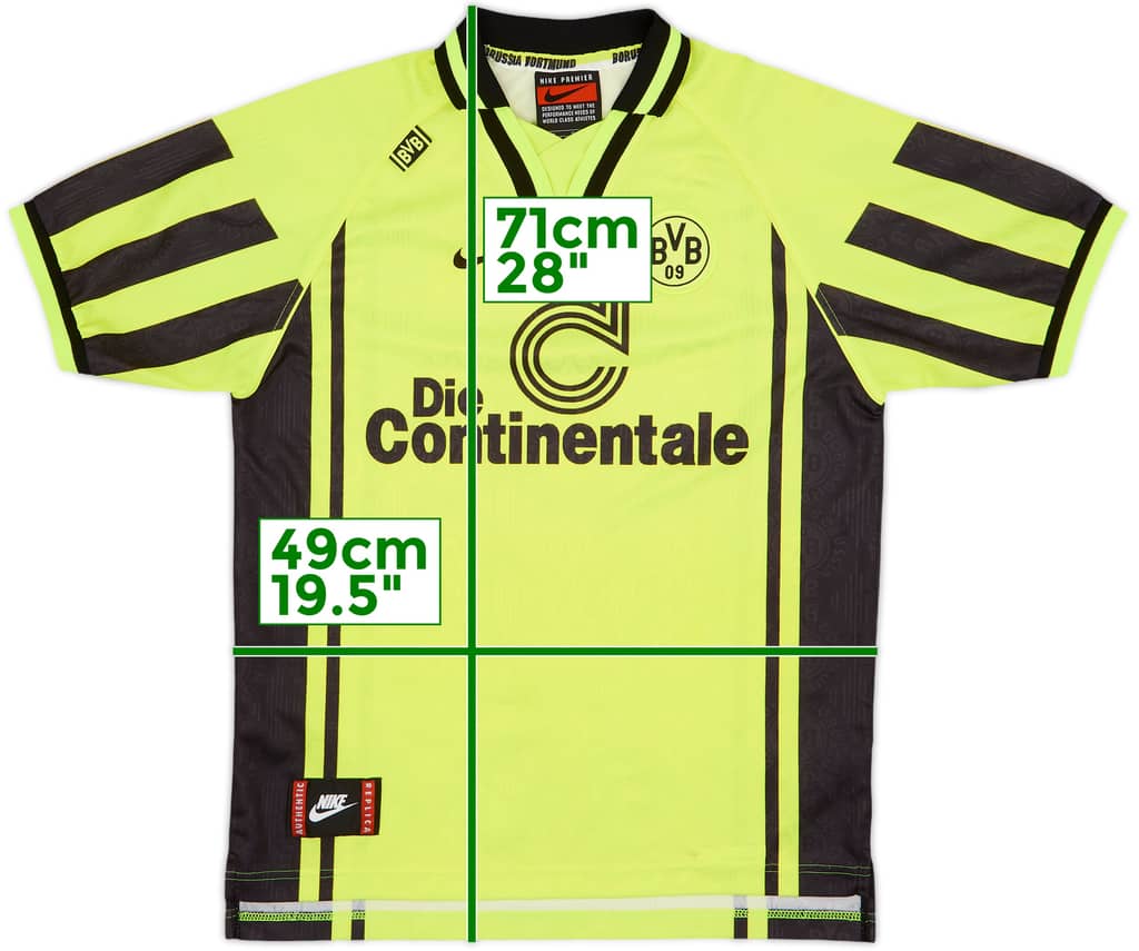 1996-97 Borussia Dortmund Home Shirt - 9/10 - (XL.Boys)