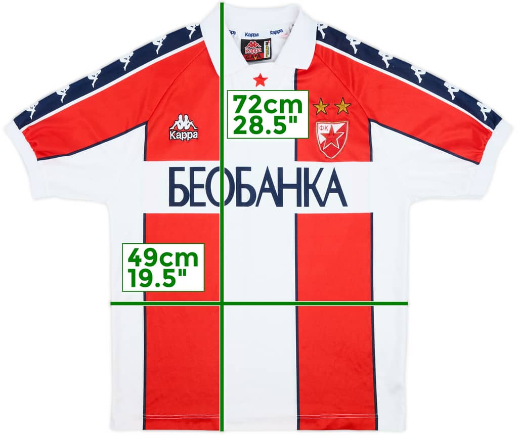 1997-98 Red Star Belgrade Home Shirt - 8/10 - (S)