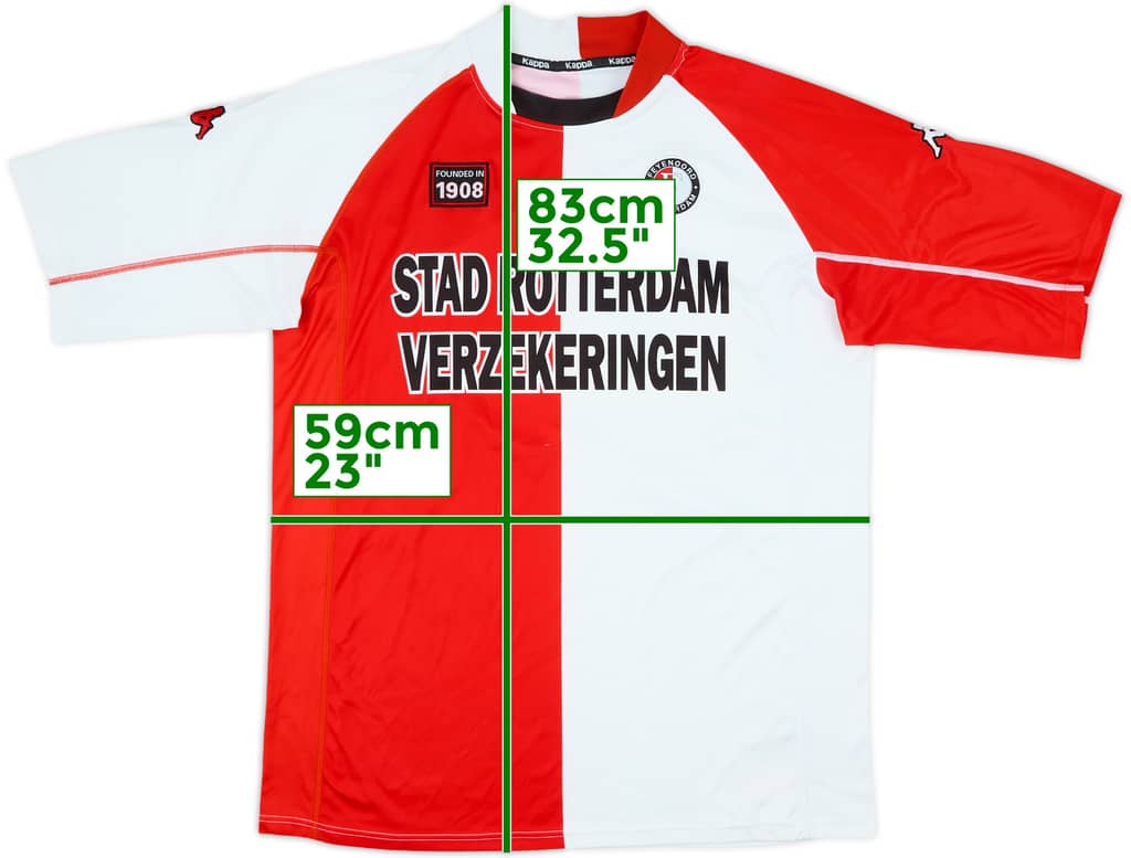 2002-03 Feyenoord Home Shirt - 7/10 - (XXL)