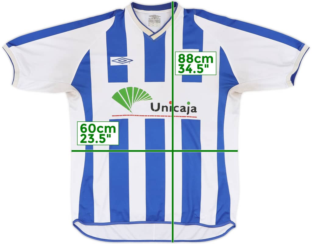 2001-02 Malaga Home Shirt - 6/10 - (XL)