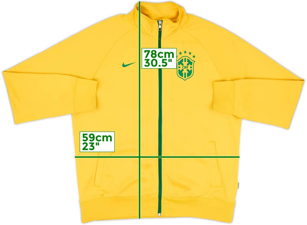 2014-15 Brazil Nike Track Jacket - 6/10 - (L)