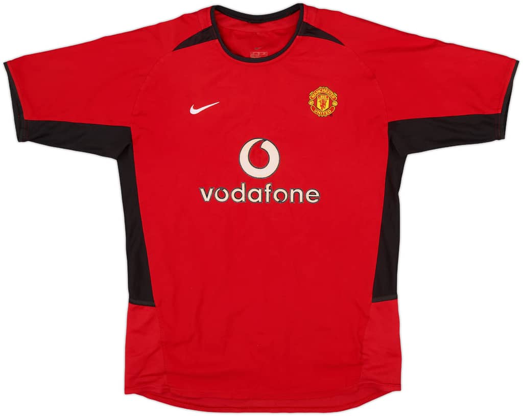 2002-04 Manchester United Home Shirt - 8/10 - (XL.Boys)