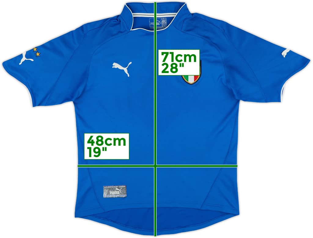 2003-04 Italy Home Shirt - 7/10 - (XL.Boys)