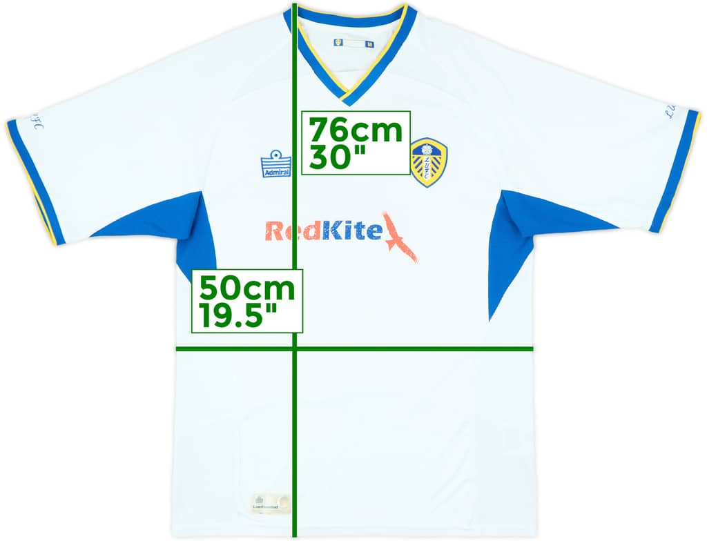 2007-08 Leeds United Home Shirt - 5/10 - (M)