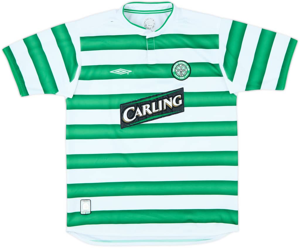 2003-04 Celtic Home Shirt - 8/10 - (XL.Boys)