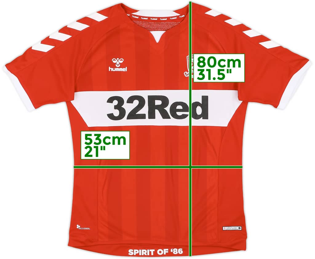 2018-19 Middlesbrough Home Shirt - 6/10 - (M)