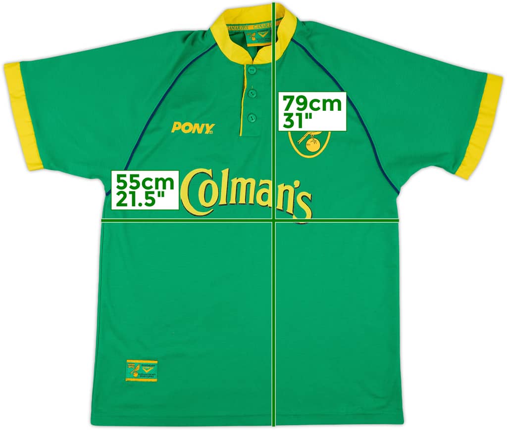 1997-99 Norwich Away Shirt - 8/10 - (L)
