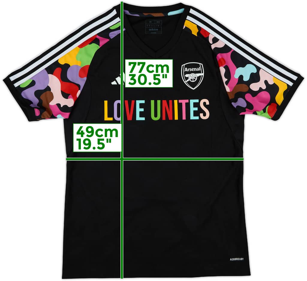 2023-24 Arsenal adidas 'Love Unites Pride' Training Shirt - 10/10 - (M)