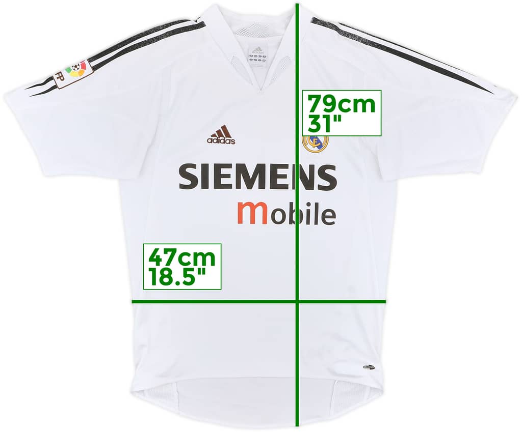 2004-05 Real Madrid Home Shirt - 5/10 - (S)