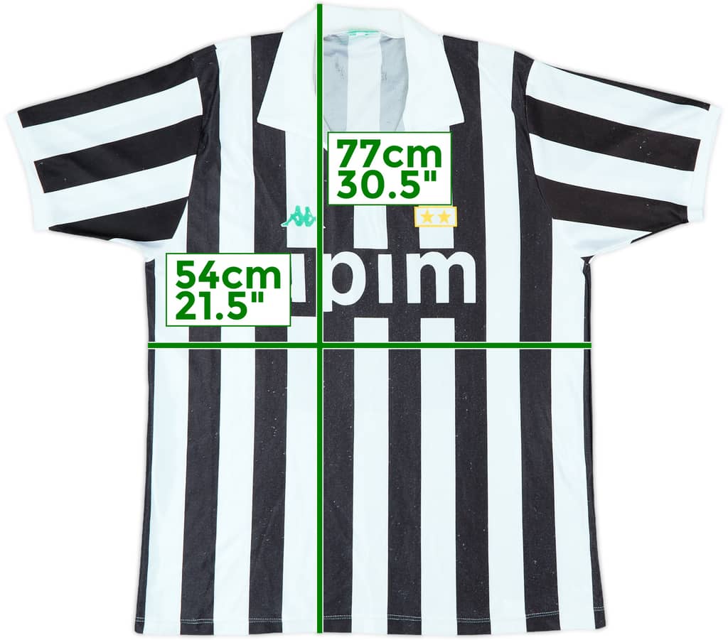 1991-92 Juventus Basic Home Shirt - 5/10 - (L)