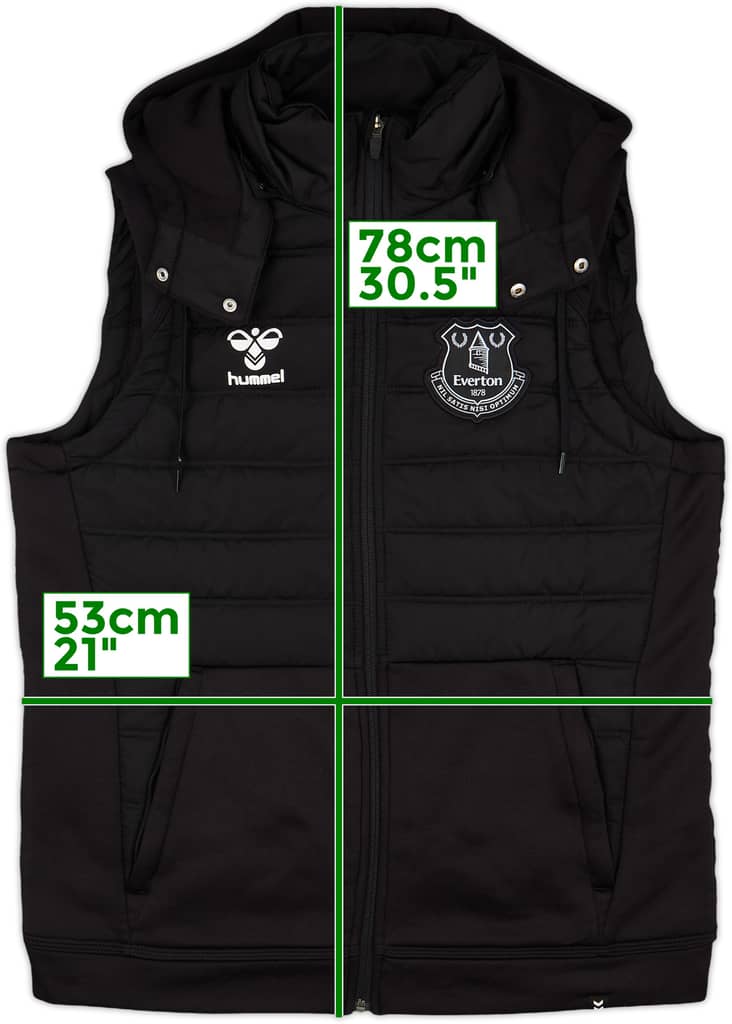 2021-22 Everton Hummel Hooded Gilet - 8/10 - (M)