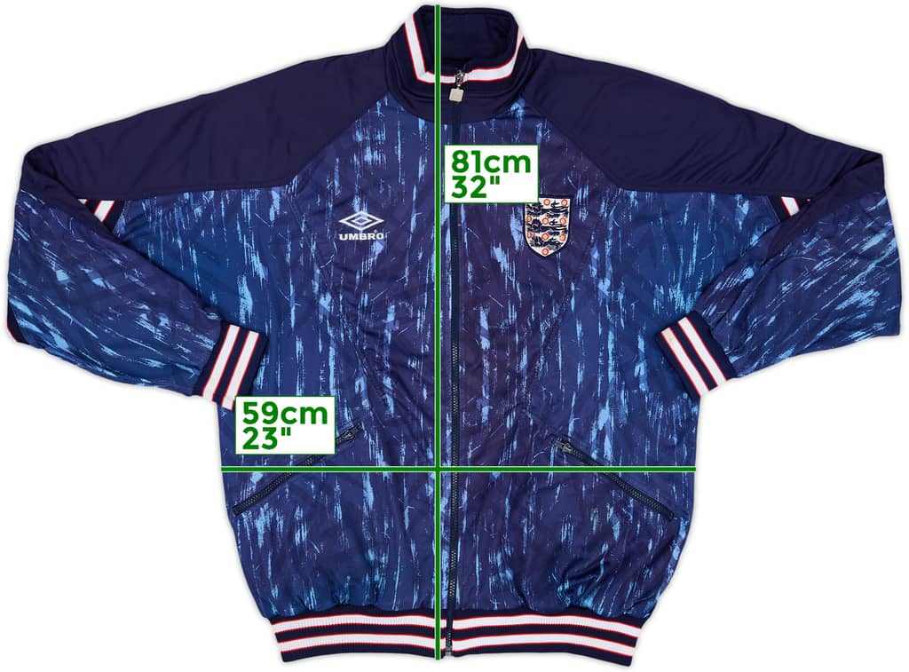 1993-95 England Umbro Track Jacket - 8/10 - (XL)