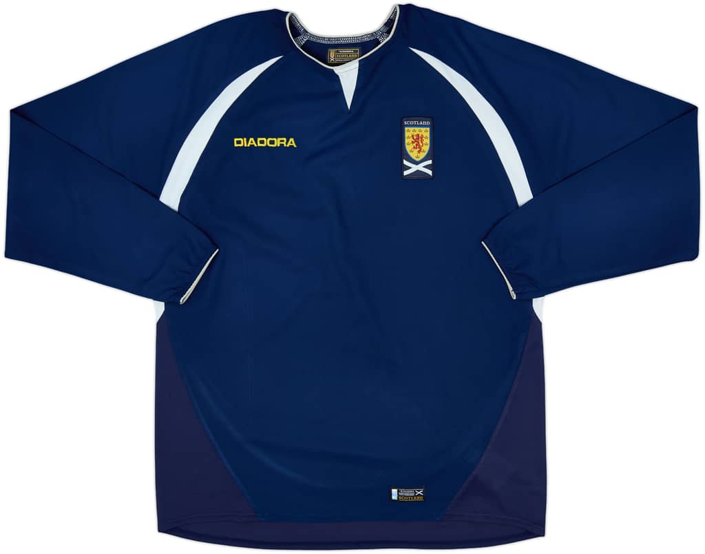 2003-05 Scotland Home L/S Shirt - 9/10 - (L)