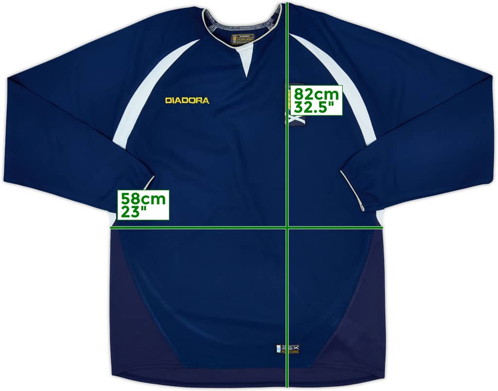 2003-05 Scotland Home L/S Shirt - 9/10 - (L)
