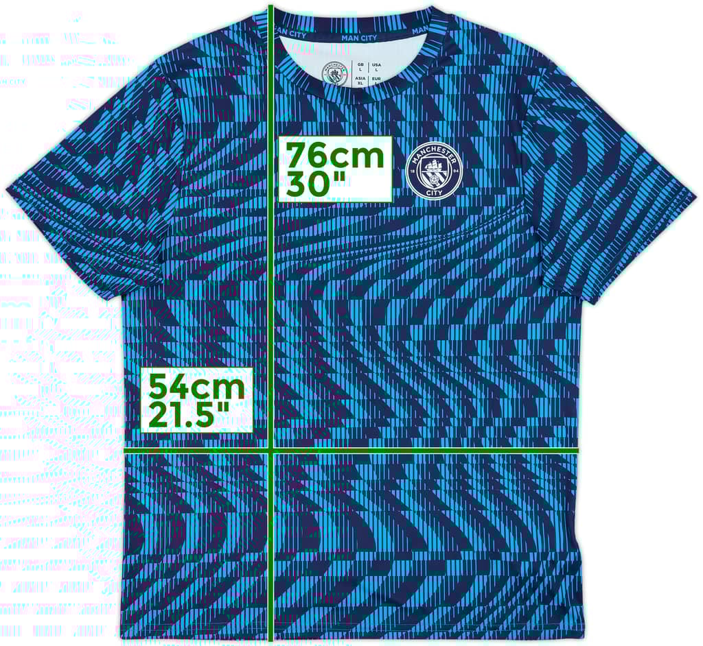 2024-25 Manchester City Dizzy Lights Tee - 10/10 - (L)