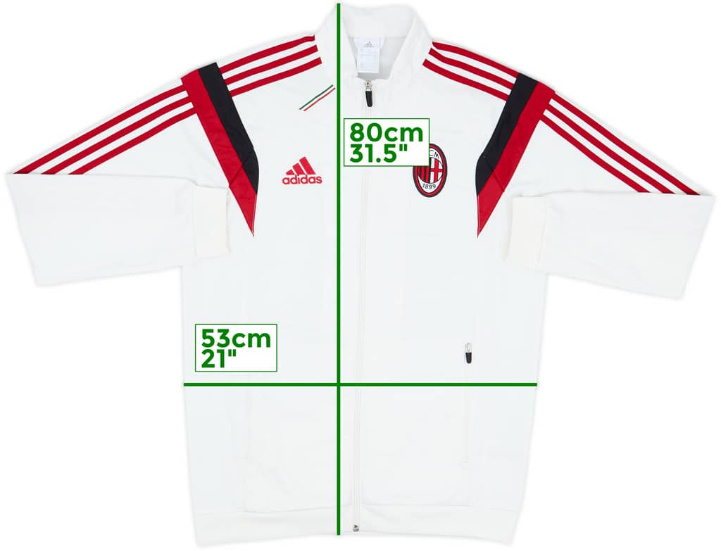 2014-15 AC Milan adidas Track Jacket - 8/10 - (M)