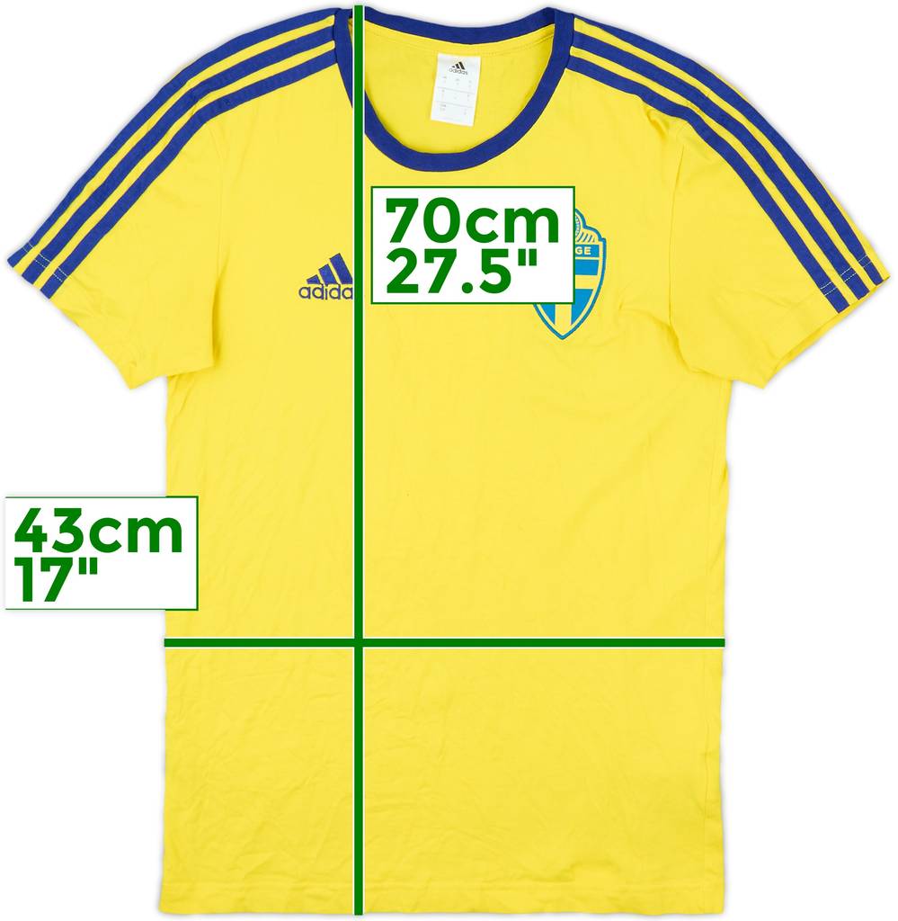 2018-19 Sweden adidas Cotton Tee - 8/10 - (S)